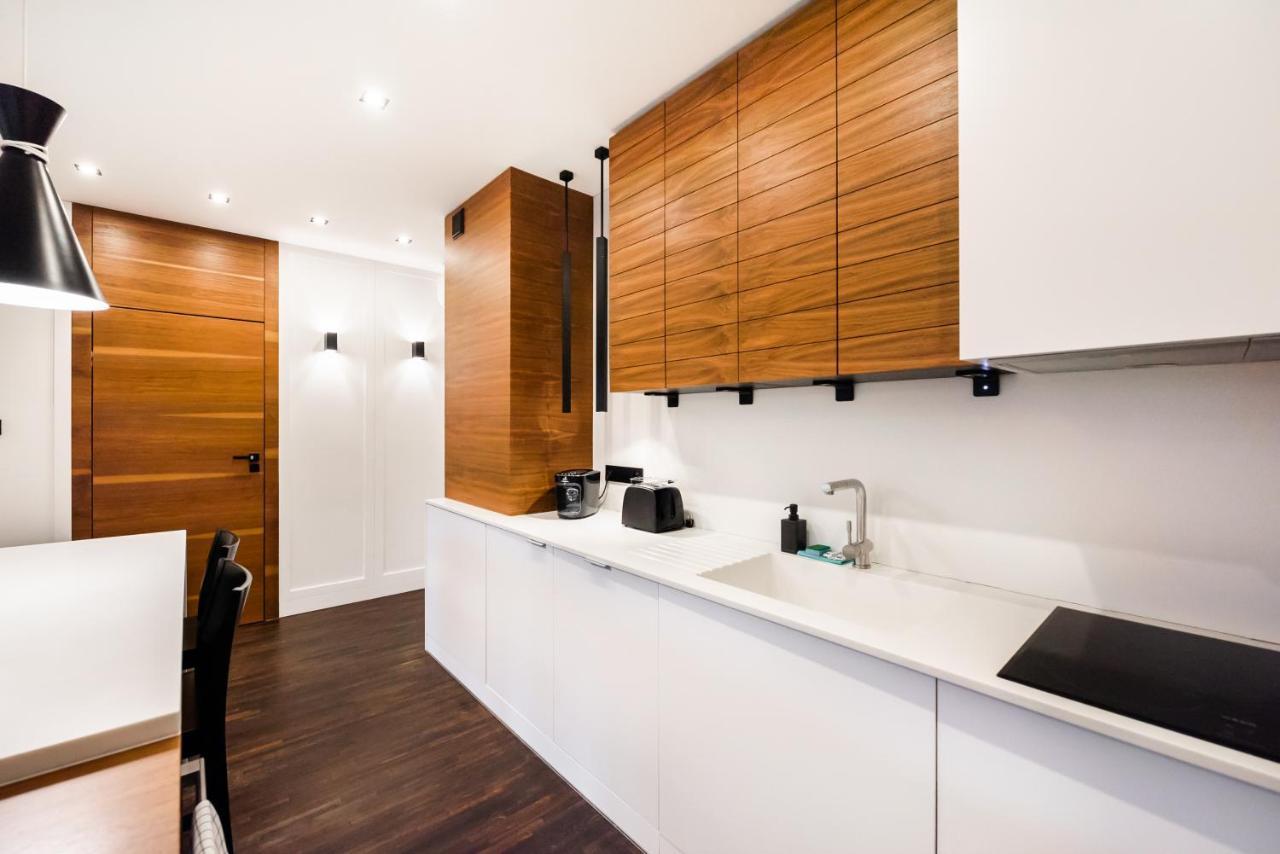 Wola Luxury Wooden Apartment Warschau Exterior foto