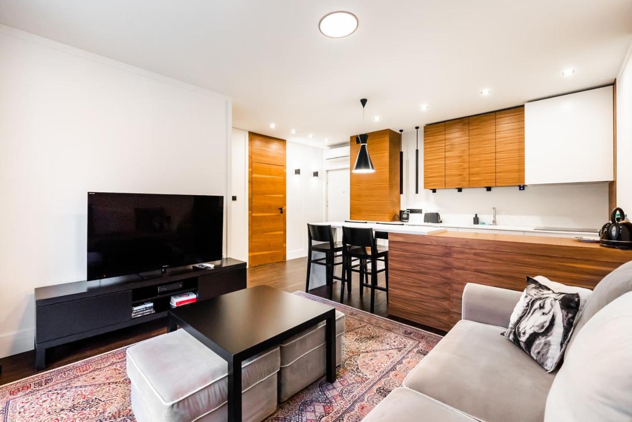 Wola Luxury Wooden Apartment Warschau Exterior foto