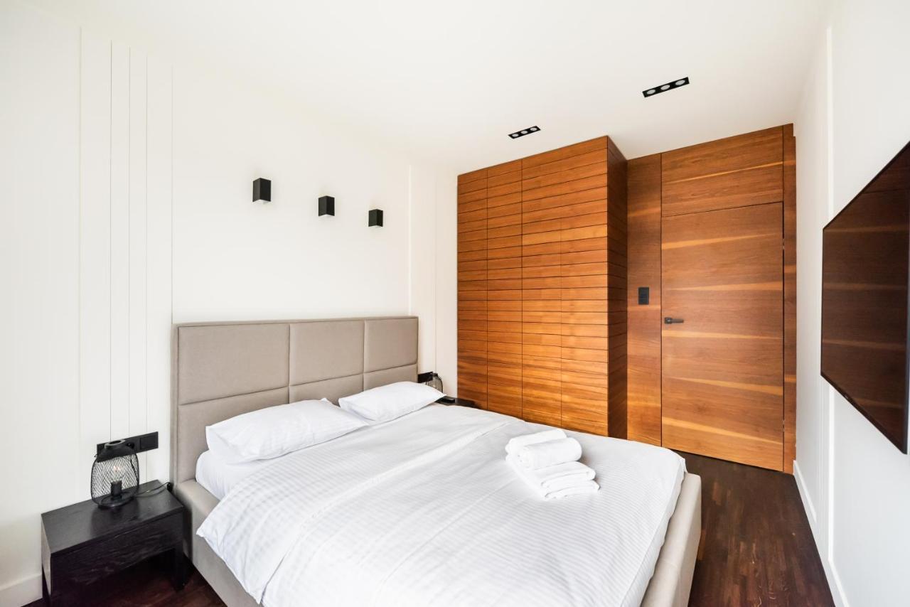 Wola Luxury Wooden Apartment Warschau Exterior foto